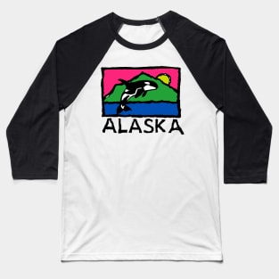 Vintage Alaska Decal Baseball T-Shirt